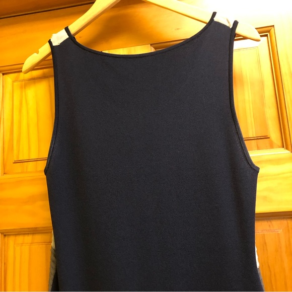 RAG & BONE Silk Layered Ruffle Color Block Dress - Blue / Gray - MEDIUM - Picture 8 of 9